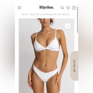 Rhythm Isla Rib Eco Bralette Top and Bottom